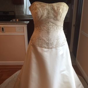 Allure Strapless beaded wedding gown
